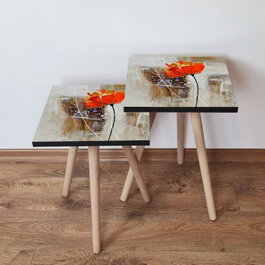 Hanah Home Mesas Nido Multicolor (Set de 2 piezas)